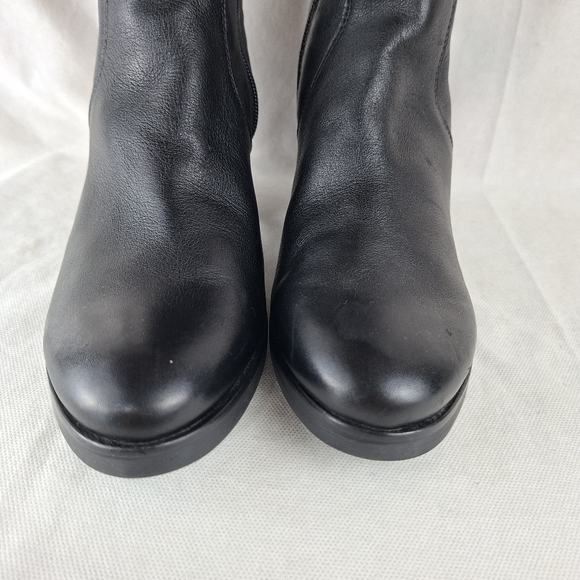 Biotime Grayson Tall Black Leather Boots Equestrian Style Size 40 - Picture 4 of 16